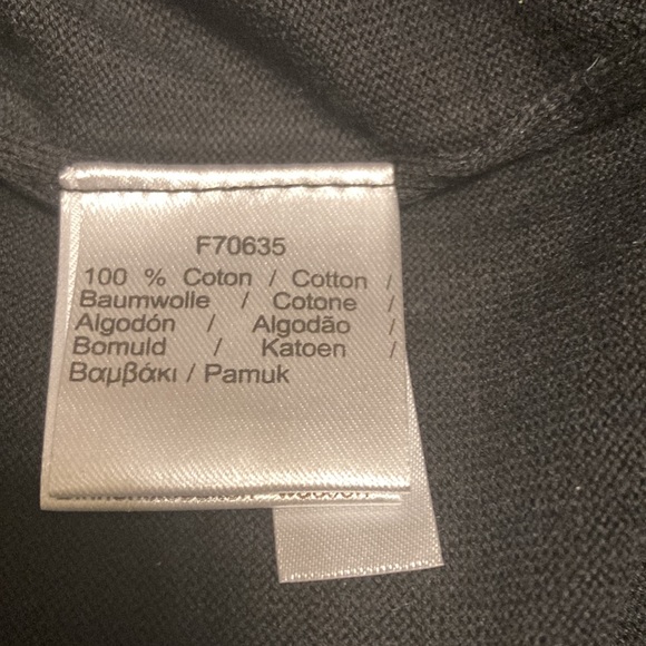 NWT Lacoste V-neck Jersey Sweater - Black - Picture 6 of 9